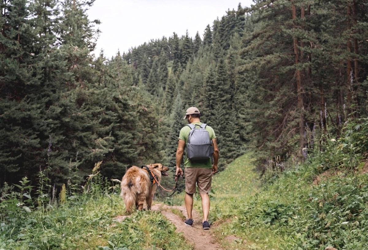 GOOD ANIMAL dehors avec son chien